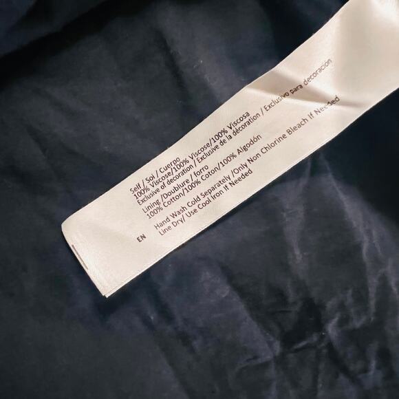 Band Of Gypsies Black Embroidered Boho Tassel Dress Size Large NWT - Picture 7 of 9